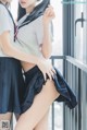 Coser @ 桜 桃 喵 Vol.047: 制服 双子 (38 photos) P13 No.fe862b Image No. 51